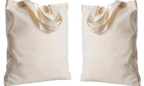 Wedding bags BIANCHE con manici in corda - cm 16 x 8 x 14 (10pz)